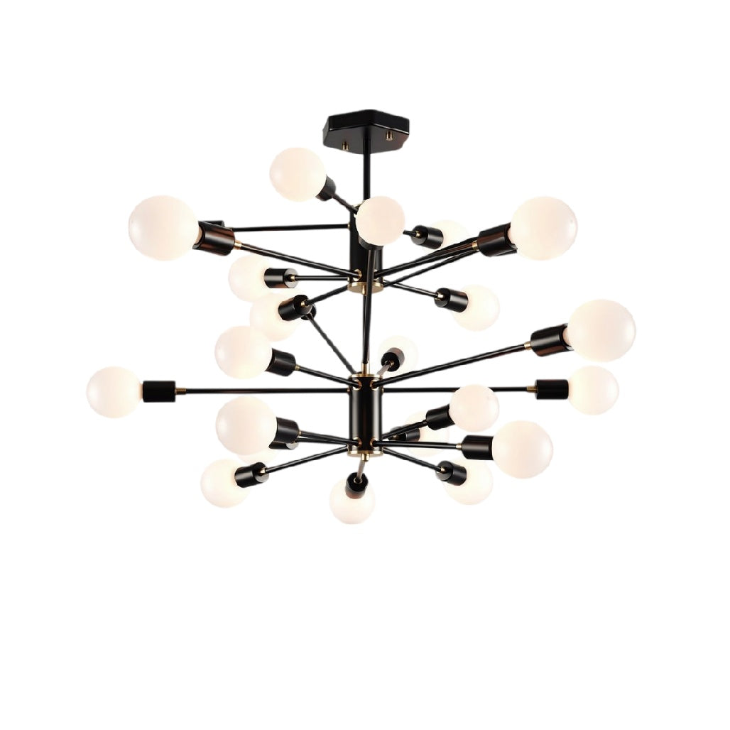 **Moderne Hanglamp met Meerdere Lichten en Minimalistisch Ontwerp**